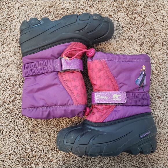 Sorel Flurry disney elsa frozen snow boots girls little kid 12 - Picture 7 of 7